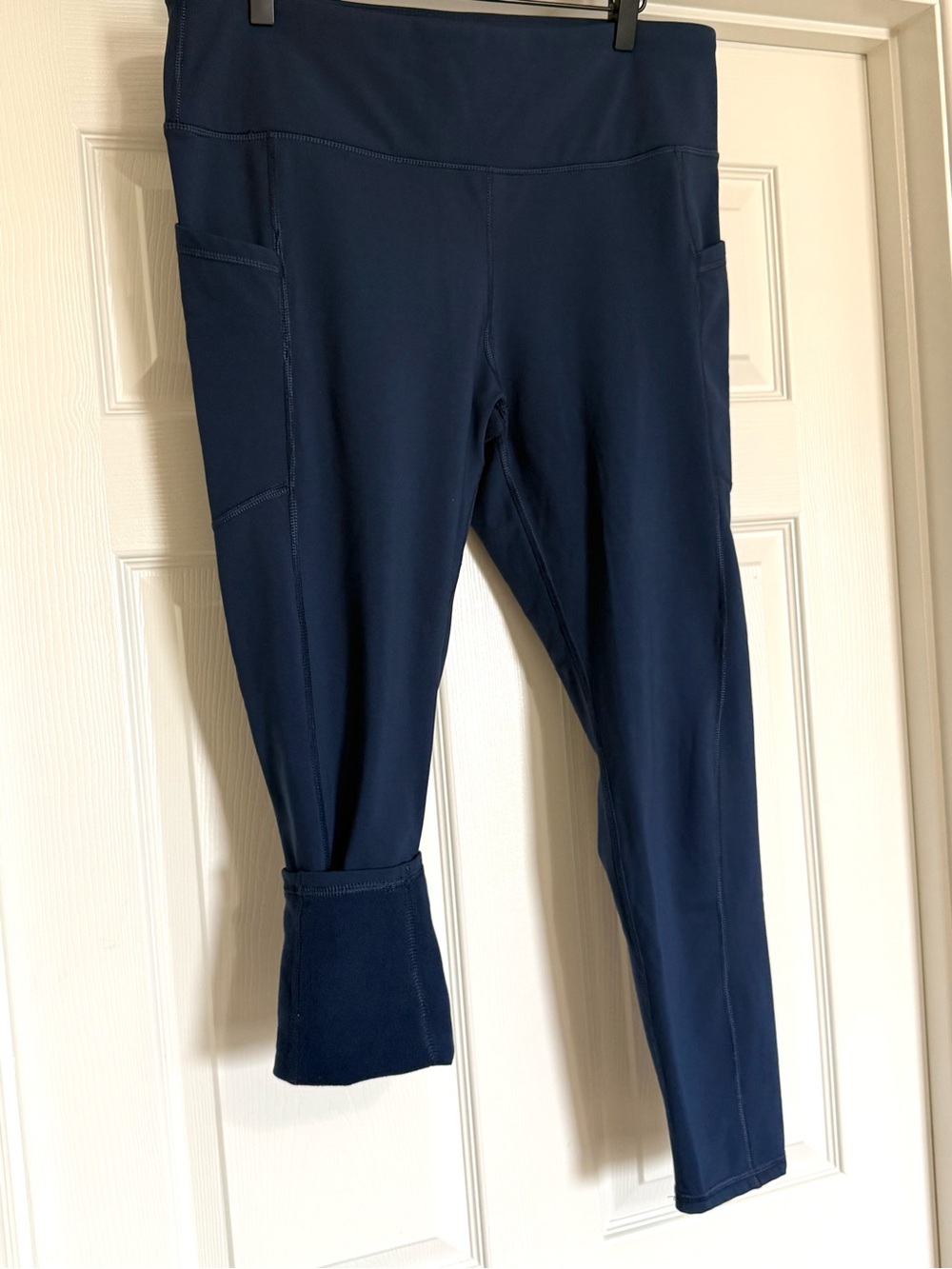 NWOT Member’s Mark Extra Warm High Rise Leggings XL Black Navy 2 Pair Bundle - Picture 8 of 12